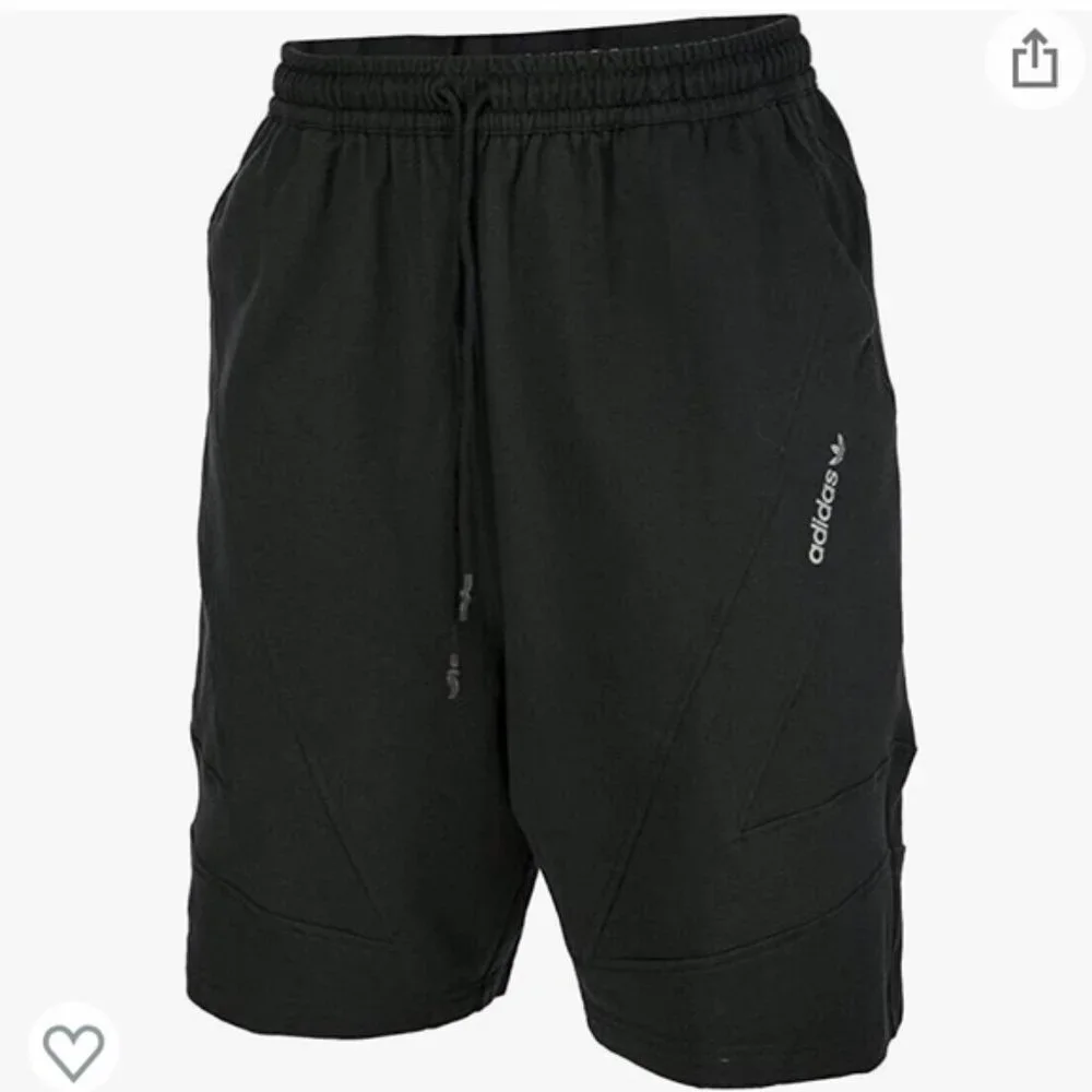 Adidas Black Sweatpant Lounge Shorts